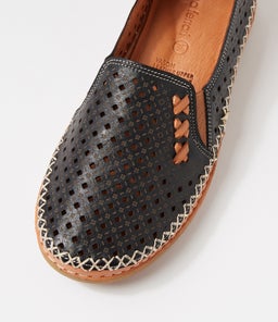 YASON DF BLACK TAN LEATHER