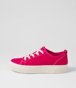 DAELIN DF DEEP FUCHSIA WHITE SOLE CANVAS