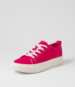 DAELIN DF DEEP FUCHSIA WHITE SOLE CANVAS