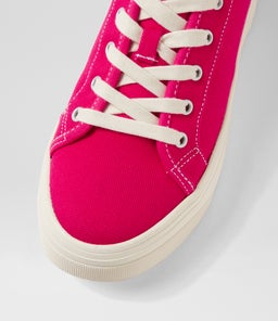DAELIN DF DEEP FUCHSIA WHITE SOLE CANVAS