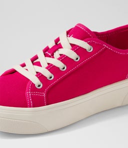 DAELIN DF DEEP FUCHSIA WHITE SOLE CANVAS