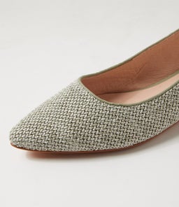 DIORAH DF SEAFOAM WOVEN LEATHER