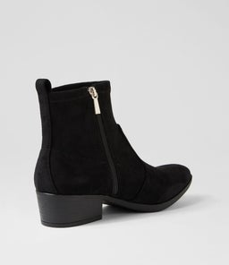 ZONNY DF BLACK STRETCH MICROSUEDE