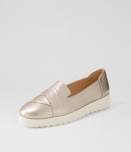 ALANIE DF PLATINUM TUMBLE LEATHER
