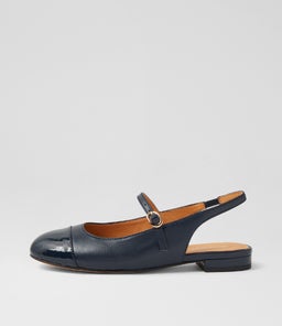 CLEMEN DF NAVY PATENT LEATHER