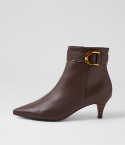 CASCO DF CHOC BROWN HEEL LEATHER