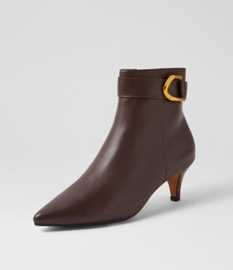 CASCO DF CHOC BROWN HEEL LEATHER