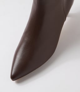 CASCO DF CHOC BROWN HEEL LEATHER
