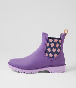 LAURINA2 DF GRAPE FLORAL GUMBOOT
