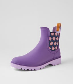 LAURINA2 DF GRAPE FLORAL GUMBOOT