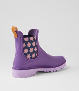 LAURINA2 DF GRAPE FLORAL GUMBOOT