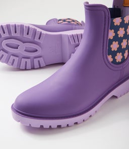 LAURINA2 DF GRAPE FLORAL GUMBOOT