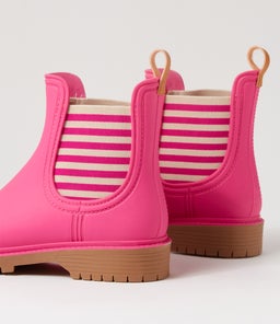 LAURINA2 DF FUCHSIA STRIPE GUMBOOT