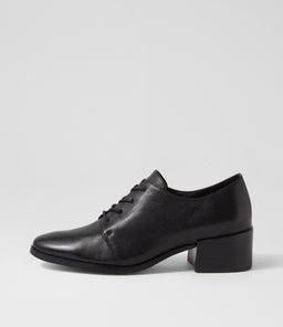 SERFINA DF BLACK BLACK HEEL LEATHER