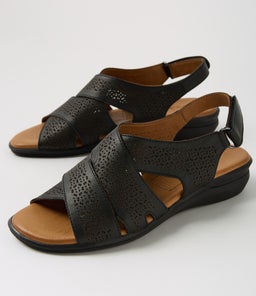 ELKAH DF BLACK LEATHER
