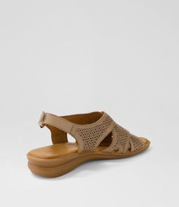 ELKAH DF PALE TAUPE LEATHER