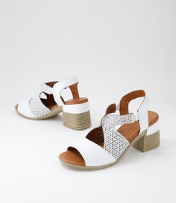 UGANI DF WHITE LEATHER