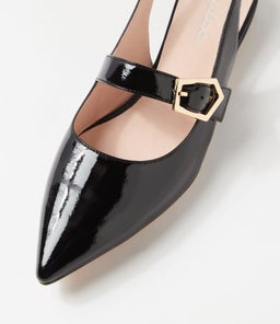 DEANIE DF BLACK PATENT LEATHER