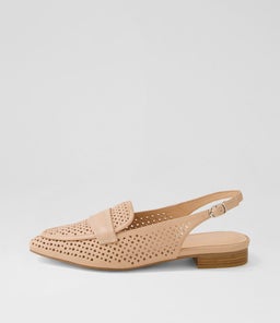 DELLY DF DK NUDE LEATHER
