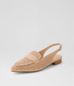 DELLY DF DK NUDE LEATHER