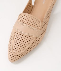 DELLY DF DK NUDE LEATHER