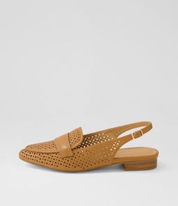 DELLY DF DK TAN LEATHER