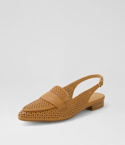 DELLY DF DK TAN LEATHER