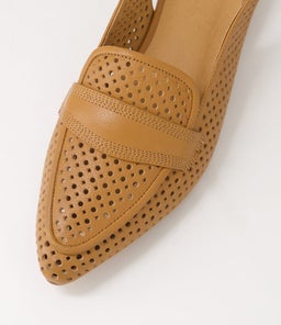 DELLY DF DK TAN LEATHER