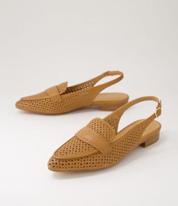 DELLY DF DK TAN LEATHER