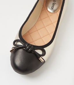 KATTI DF BLACK PALE GOLD LEATHER