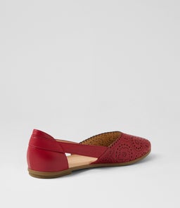LOAMA DF DK RED LEATHER