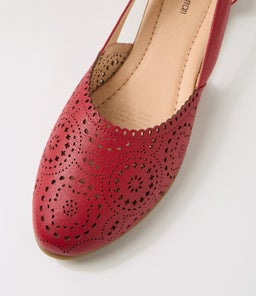 LOAMA DF DK RED LEATHER