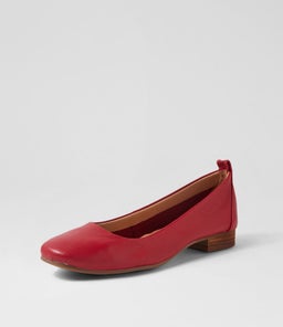 TATTIA DF DK RED LEATHER
