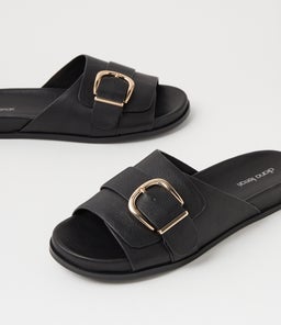 NEWCOMER DF BLACK BLACK SOLE LEATHER
