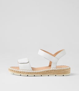 LAREEN DF WHITE WHITE SOLE LEATHER