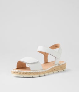 LAREEN DF WHITE WHITE SOLE LEATHER
