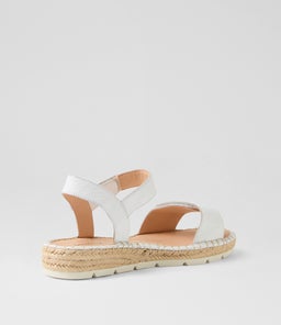 LAREEN DF WHITE WHITE SOLE LEATHER
