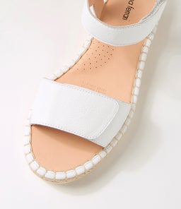 LAREEN DF WHITE WHITE SOLE LEATHER