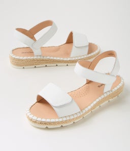 LAREEN DF WHITE WHITE SOLE LEATHER