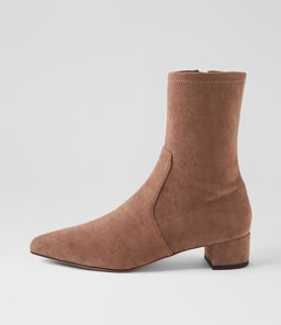 CARED DF LT CHOC STRETCH MICROSUEDE