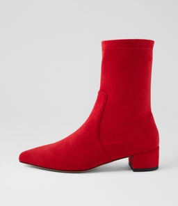 CARED DF RED STRETCH MICROSUEDE