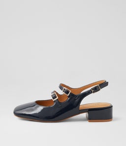 ISHALA DF NAVY PATENT LEATHER
