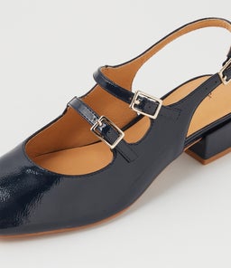 ISHALA DF NAVY PATENT LEATHER