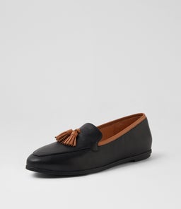 LORRAYNE DF BLACK DK TAN LEATHER