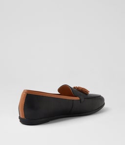 LORRAYNE DF BLACK DK TAN LEATHER