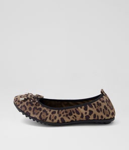 BELIN TAUPE LEOPARD SUEDE