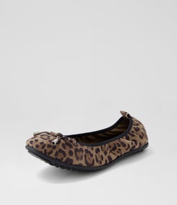 BELIN TAUPE LEOPARD SUEDE