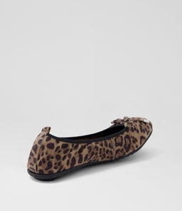 BELIN TAUPE LEOPARD SUEDE