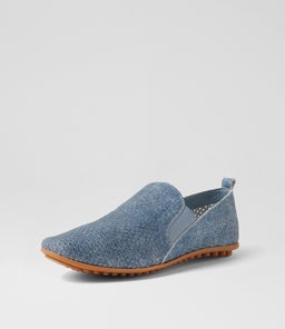 BESCARA BLUE DENIM LEATHER
