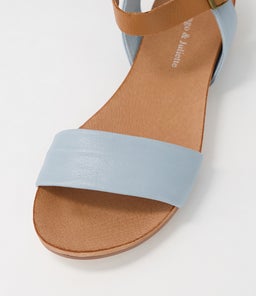 JINNIT DENIM TAN LEATHER